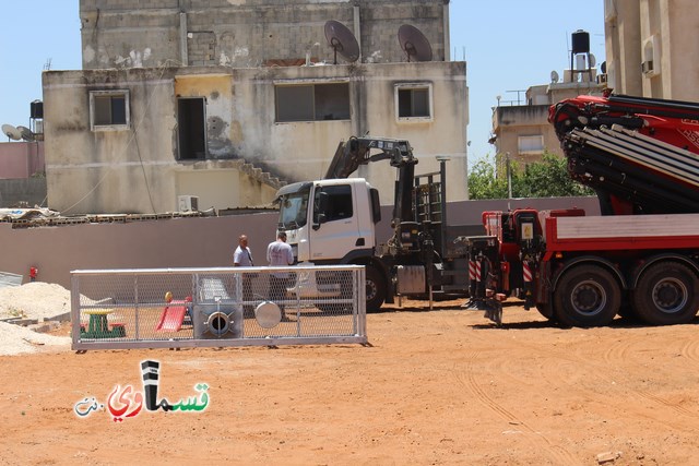 فيديو: مبروك .. وارتفعت الاعمدة في الملعب الشرقي وارتفع البنيان ورئيس البلدية عادل بدير نحن على الموعد ان شاء الله 